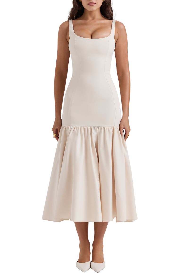 Amore Midi Dress, Main, color, VINTAGE CREAM