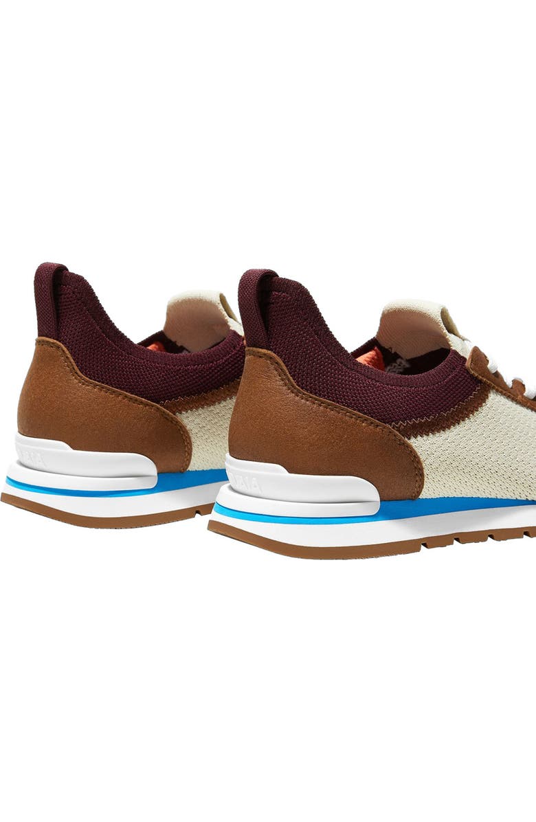 VIVAIA Mix-Texture Slip-On Sneakers, Alternate, color, Beige Burgundy Caramel