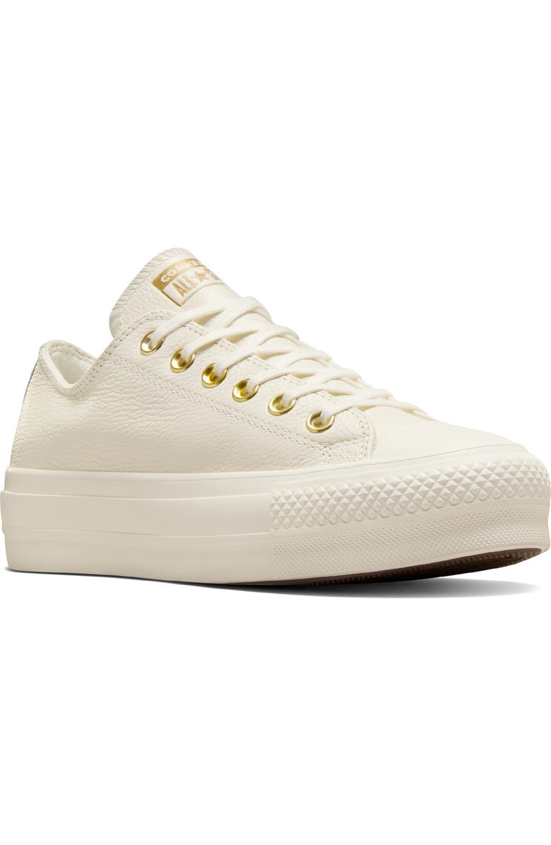 Converse Chuck Taylor<sup>®</sup> All Star<sup>®</sup> Lift Oxford Sneaker, Main, color, Egret/Egret/Gol