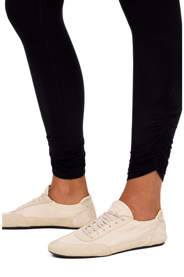 SPANXsmooth® Ruched Leggings, Alternate, color, VERY BLACK