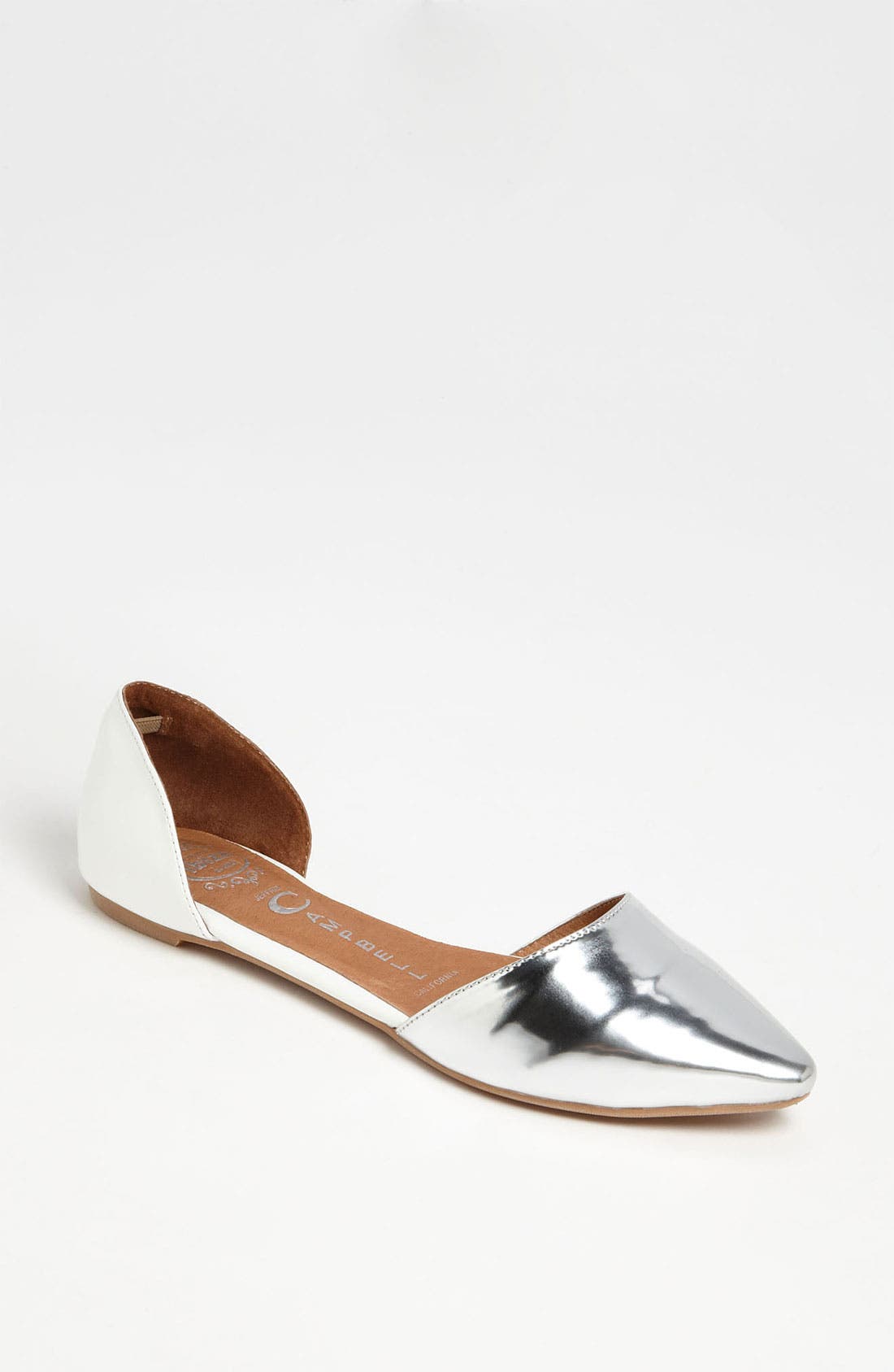 'In Love' Flat, Main, color, SILVER/ IVORY