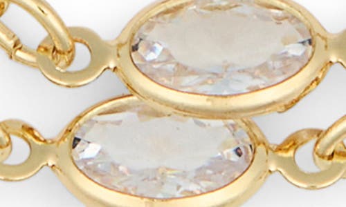 Nordstrom Rack Marquise Cubic Zirconia Station Layered Bracelet In Gold