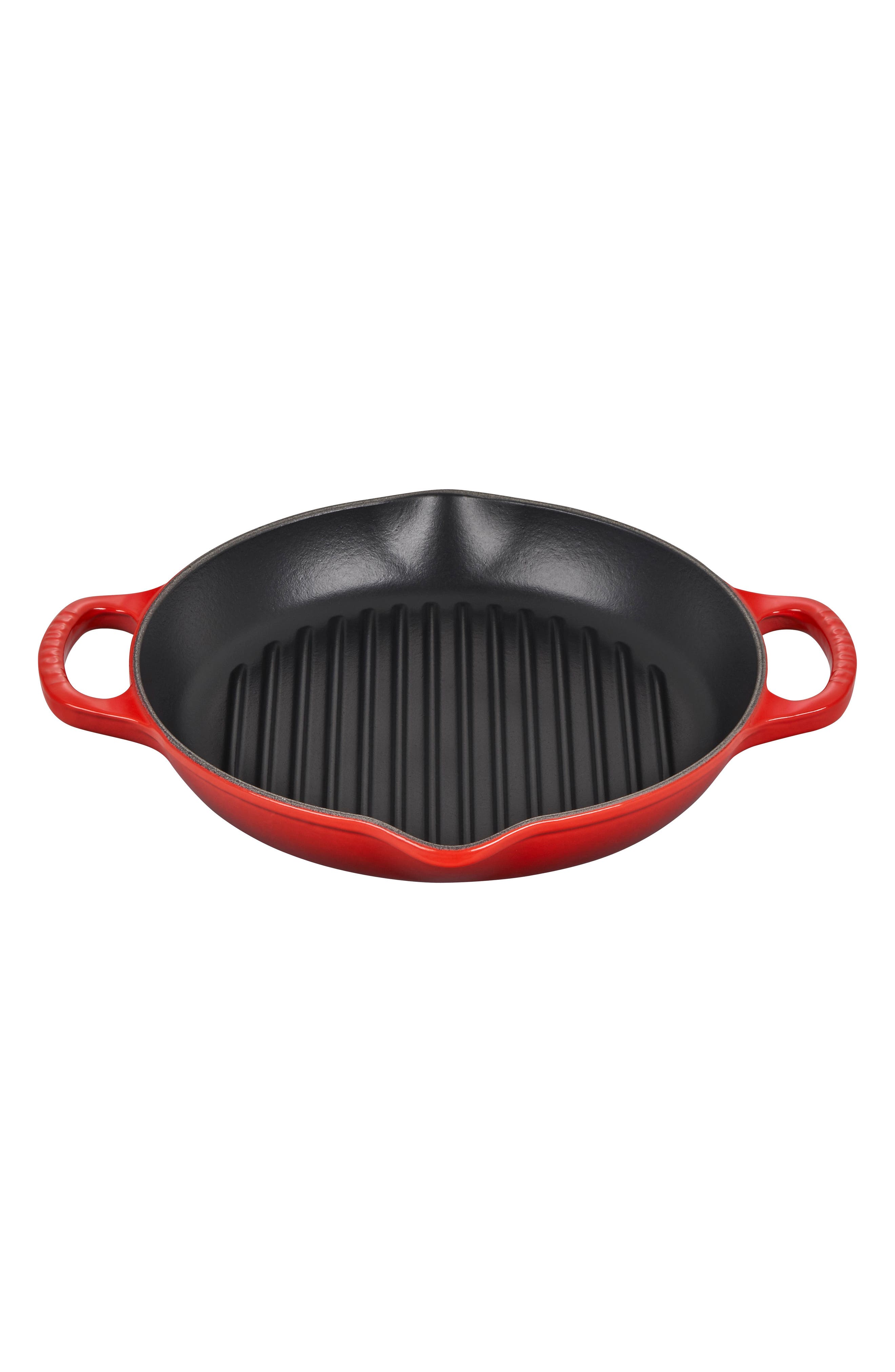 Le Creuset Enameled Cast Iron Signature Deep Round Grill - Thumbnail 3