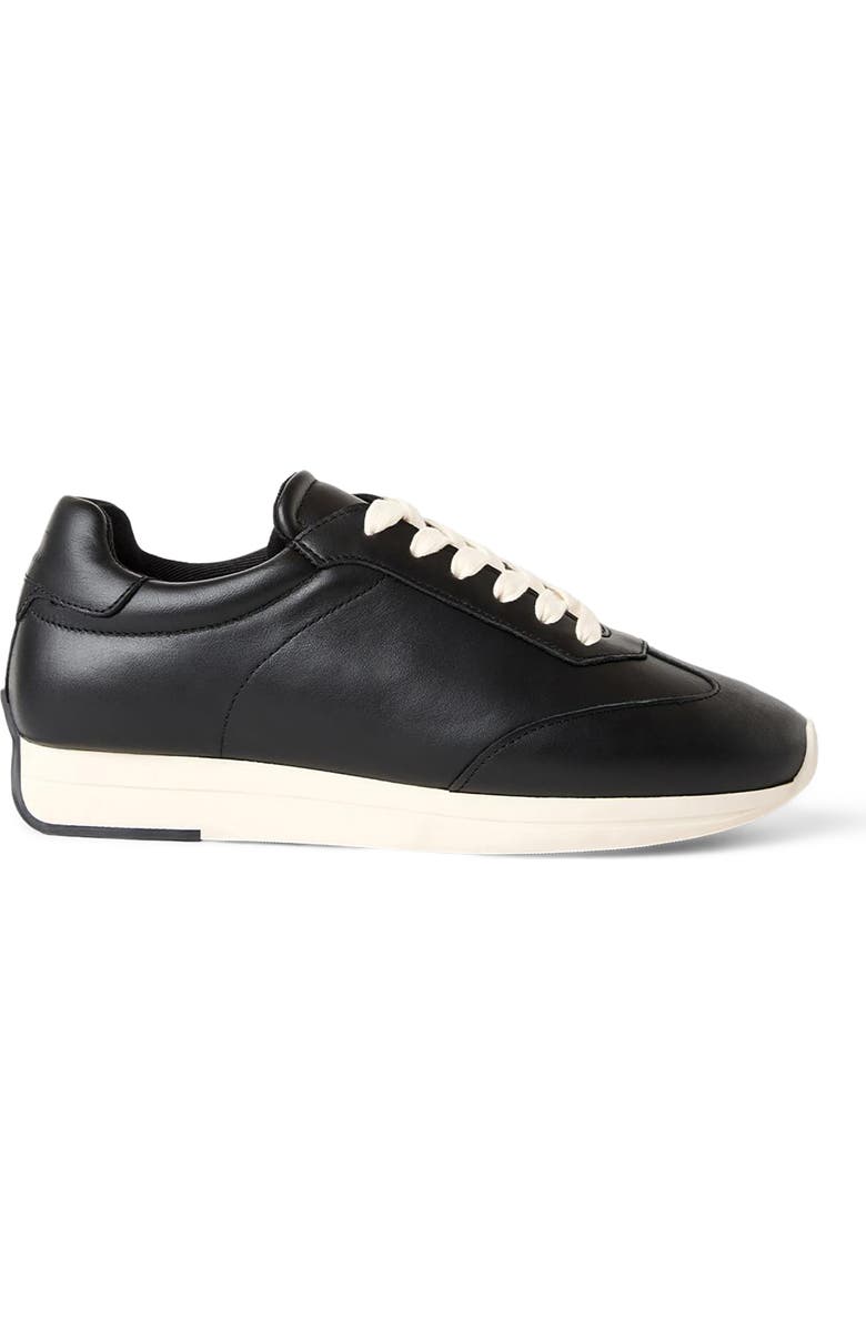 Aquatalia Rea Sneaker, Alternate, color, Black Leather