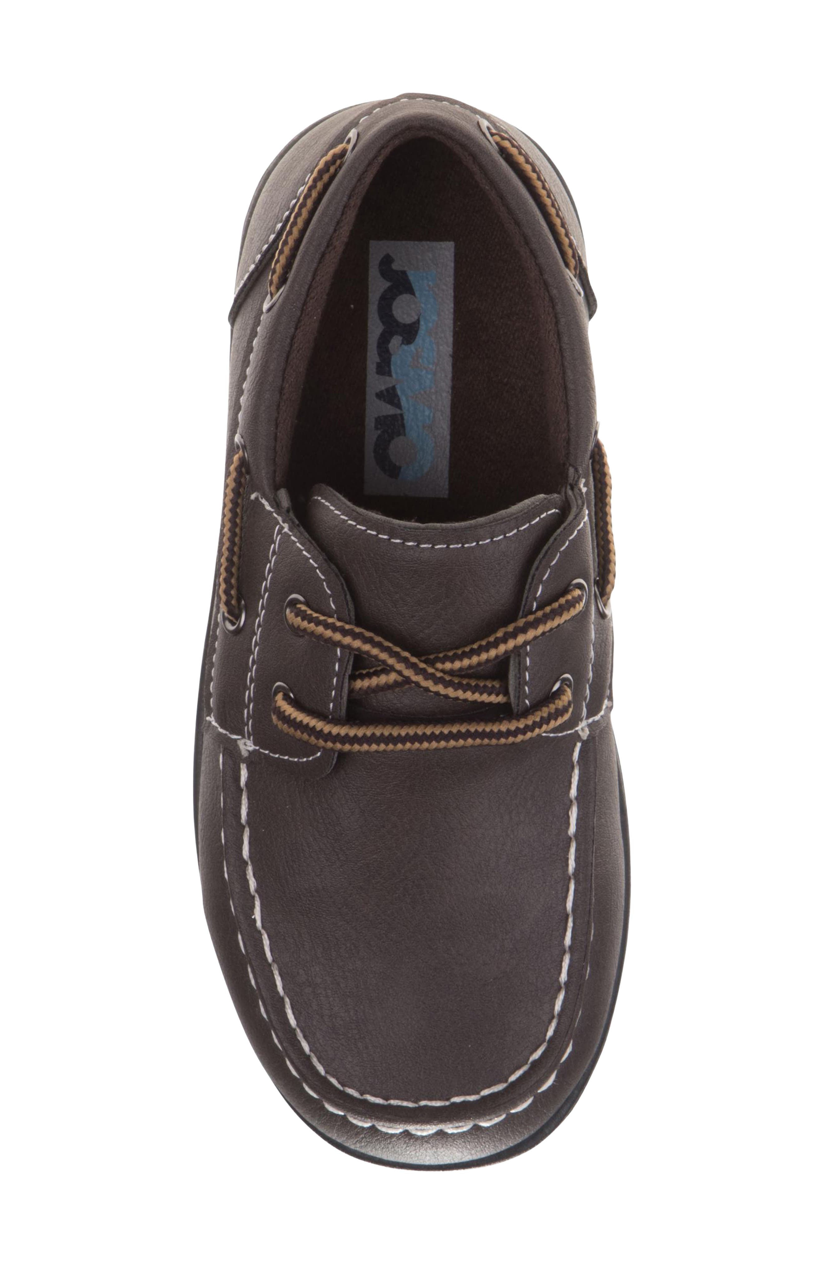 Kids' Casual Boat Shoe Loafer, Alternate, color, BROWN