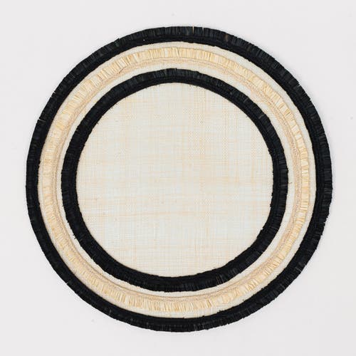 Joanna Buchanan Ruffle Edge Straw Placemat, Set Of Four