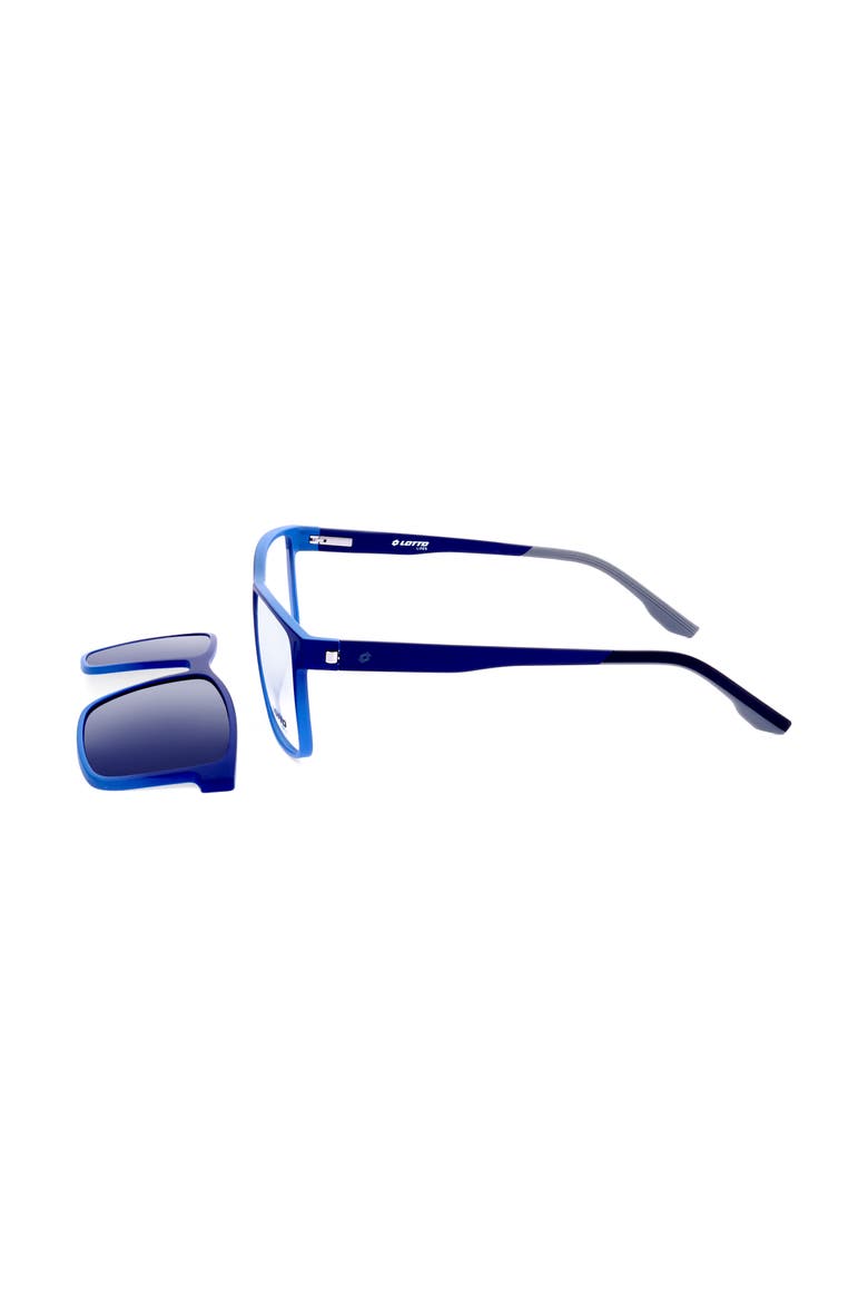 55mm Rectangular Optical Glasses, Alternate, color, MATT DARK BLUE