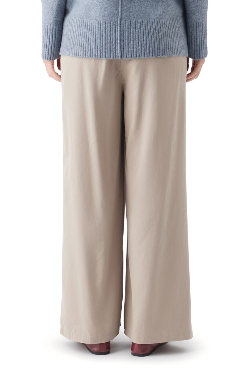Ripe Maternity Wide Leg Tencel Pant, Alternate, color, Taupe