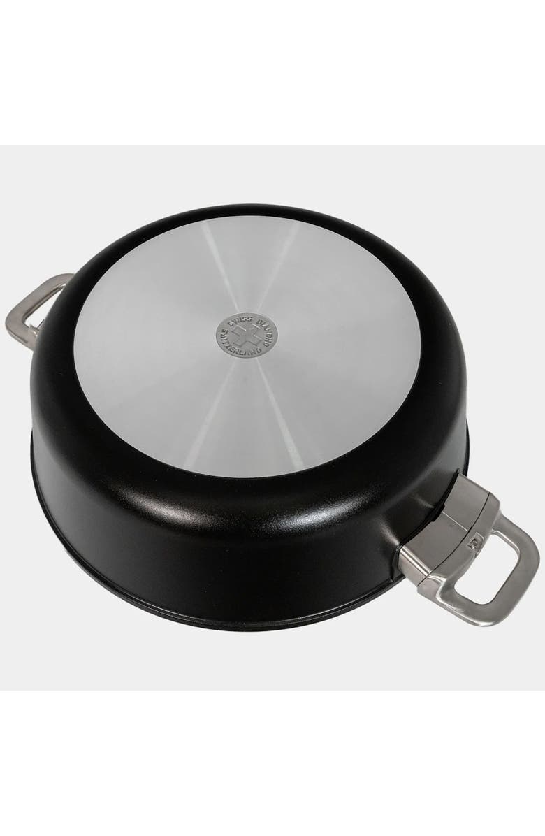 Swiss Diamond CHD Nonstick Braiser with Glass Lid, 7.2 qt, Alternate, color, Black
