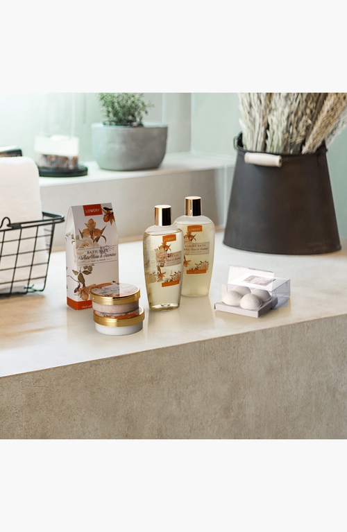 Lovery Home Spa Gift Basket In White Rose & Jasmine