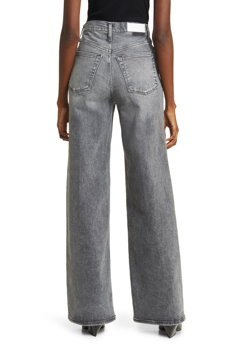 '70s Wide Leg Jeans, Alternate, color, SILVER FADE