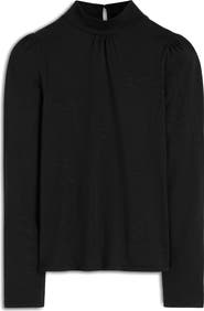 Boden Puff Shoulder Jersey Top