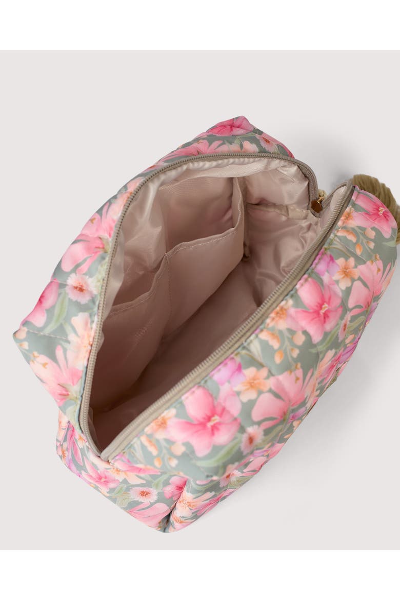 Cosmetic Case, Alternate, color, Sage Wildflowers