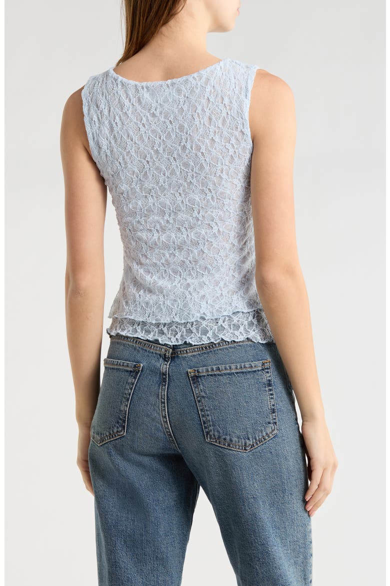 Sleeveless Lace Top, Alternate, color, BLUE