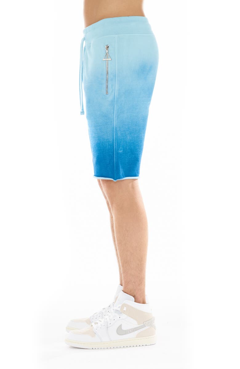 HVMAN Ombré Sweatshorts, Alternate, color, Sky