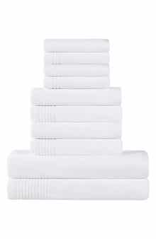Superior Marble 10-Piece Quick-Drying Cotton Towel Set