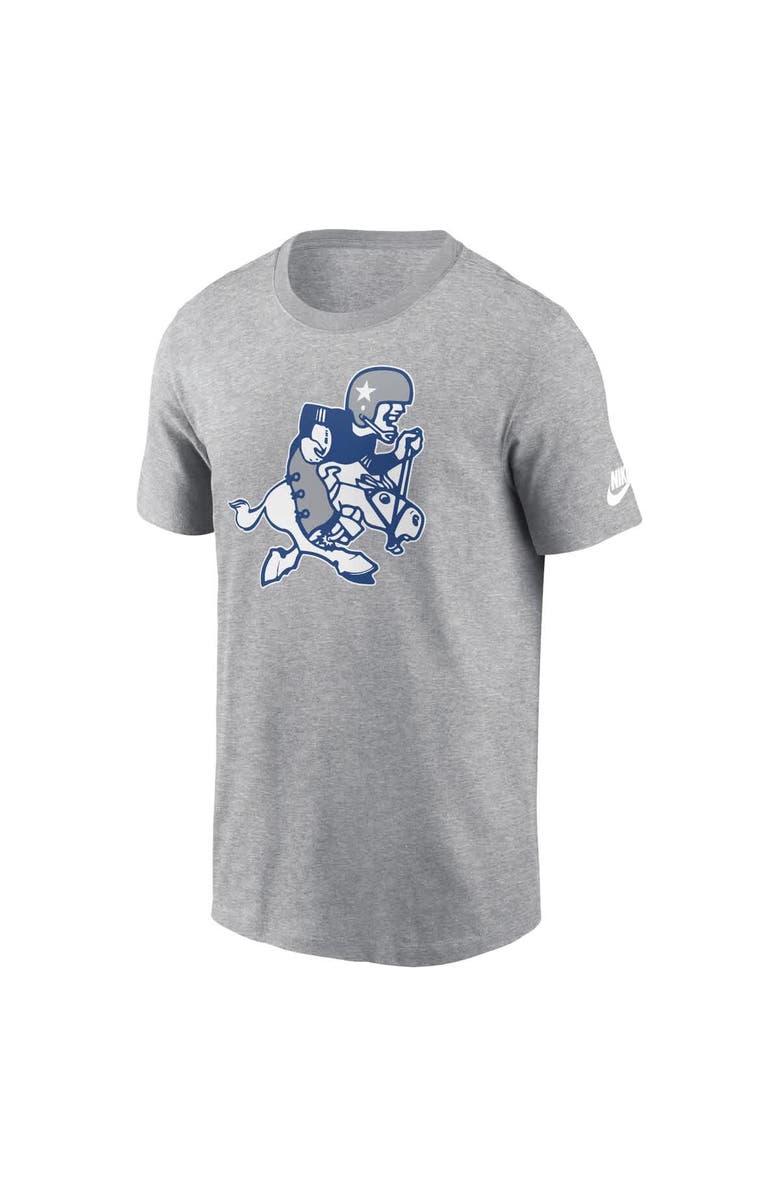 Nike Men's Nike Heather Gray Dallas Cowboys Retro Joe Essential T-Shirt, Alternate, color, 