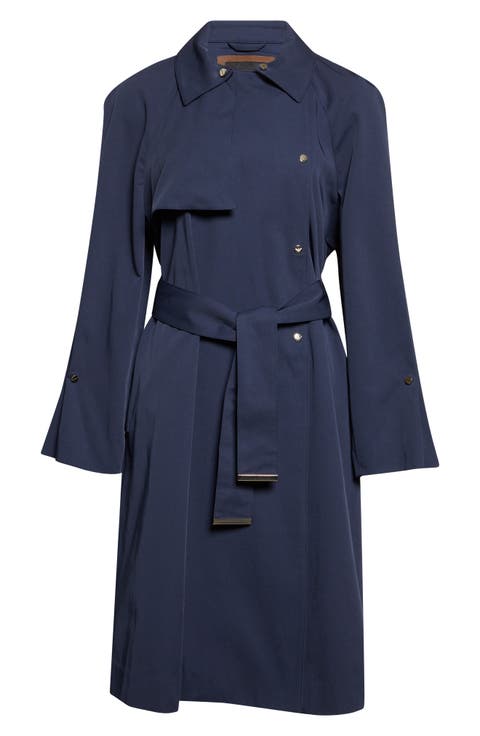 Metal Tip Sash Trench Coat