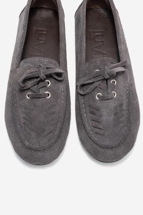 Forever & Always Shoes Lorven Leather Lace Up Loafer In Animal Print