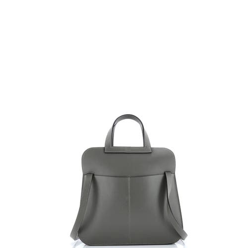 Pre-owned Hermes Hermes Halzan Bag Evercolor 25 In Gray