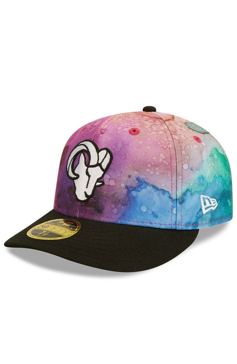 New Era Men's New Era Pink/Black Los Angeles Rams 2022 NFL Crucial Catch Low Profile 59FIFTY Fitted Hat, Alternate, color, 