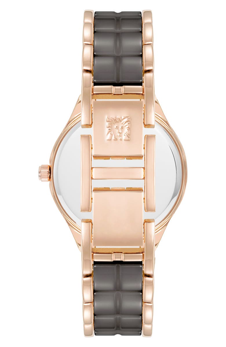 AK ANNE KLEIN Brushed Dial Ceramic Bracelet Watch, 32mm, Alternate, color, Taupe