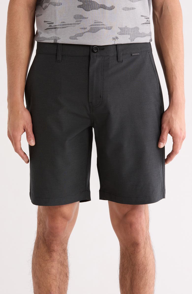 TravisMathew Dolphin Patrol Shorts, Main, color, Black/ Quiet Shade