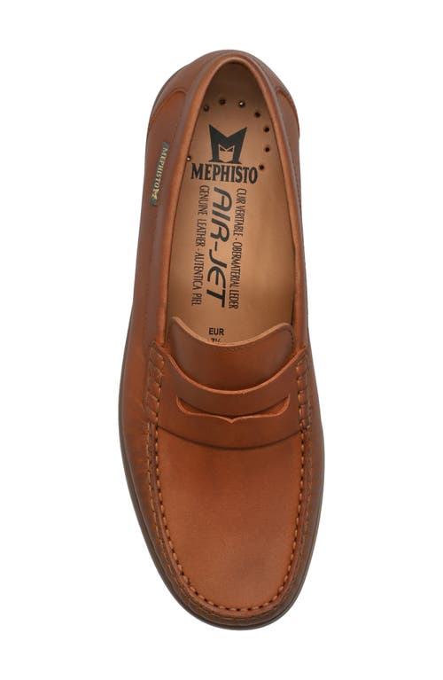 Mephisto Niklas Penny Loafer In Tobacco Grizzly