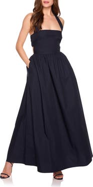 Susana Monaco Halter Neck Cotton Poplin Dress
