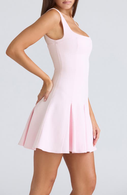 House Of Cb Amelie Paneled Minidress In Pink