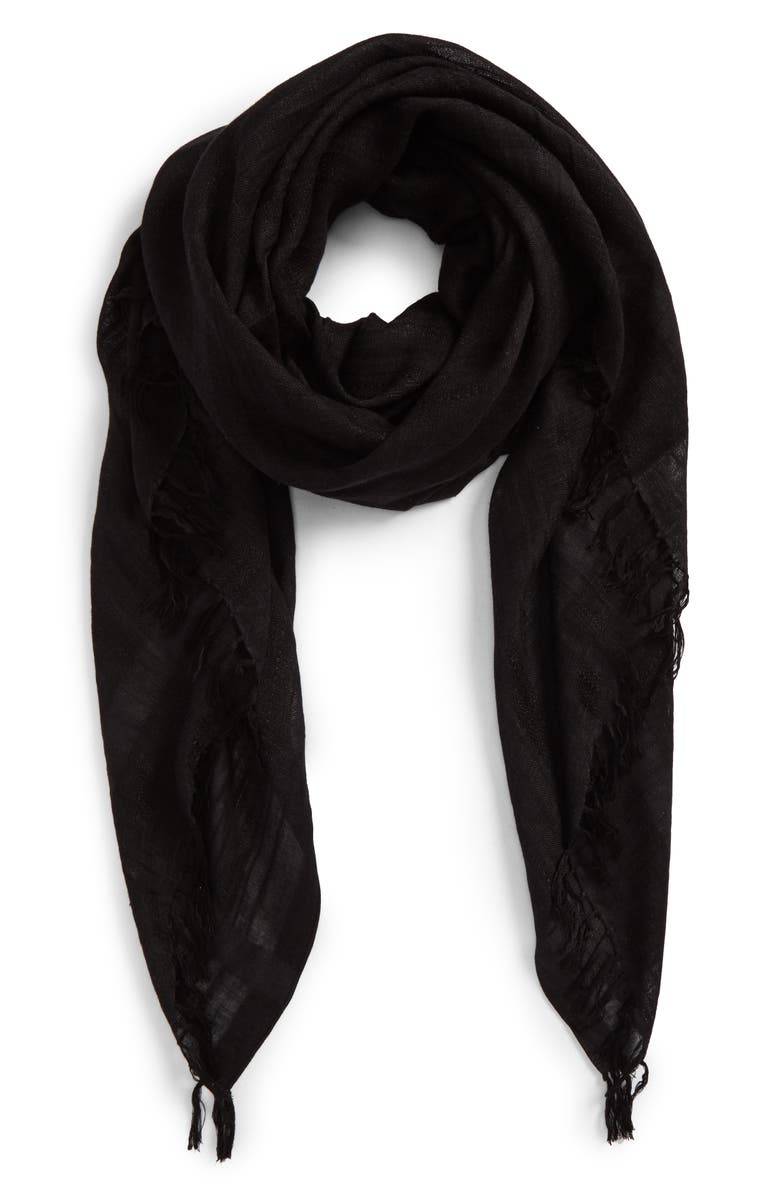 Caslon<sup>®</sup> Solid Linen Blend Scarf, Main, color,