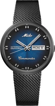 MIDO Commander Shade Automatic Mesh Strap Watch, 37mm