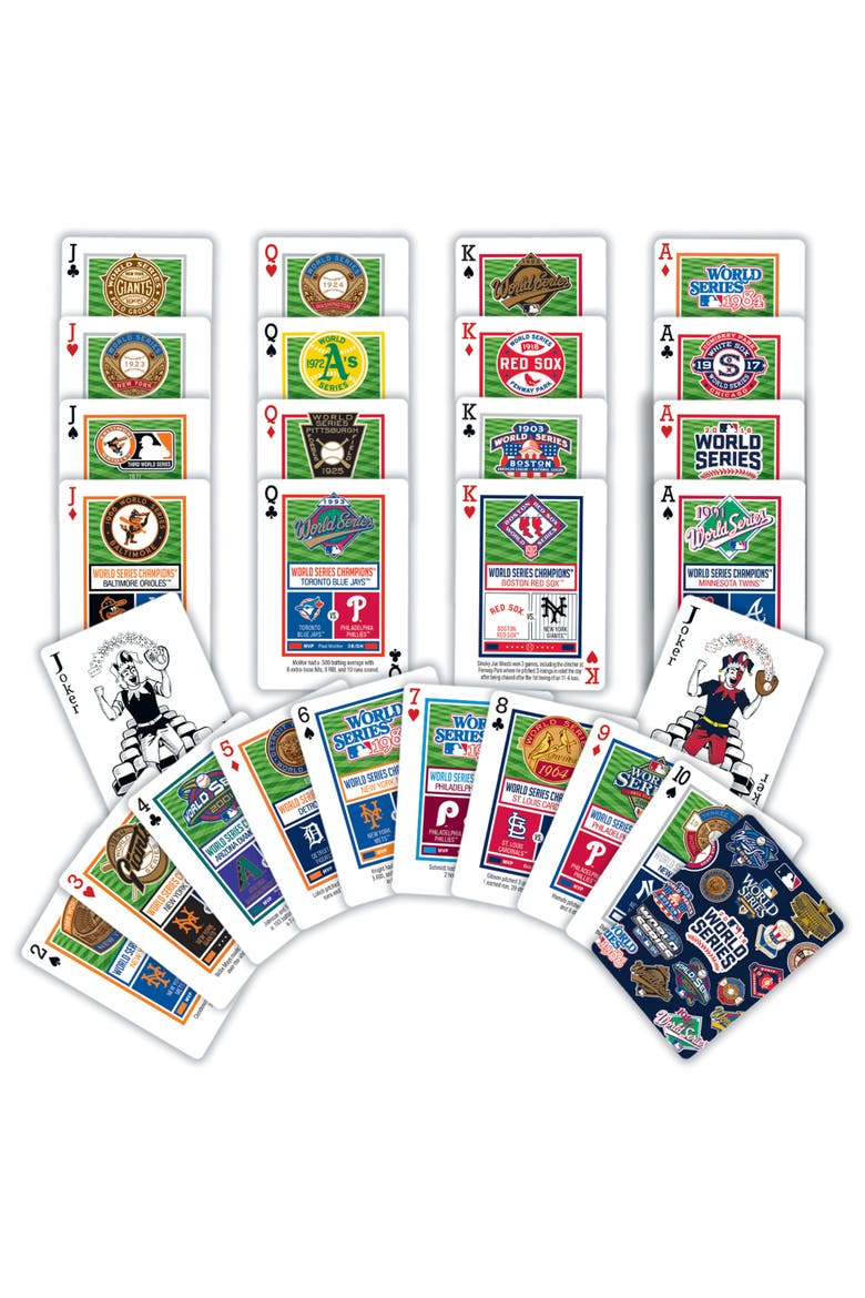 MLB World Series Playing Cards, Alternate, color, Multicolor