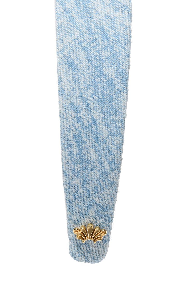 Lele Sadoughi Bessette Denim Headband, Alternate, color, Stone Wash