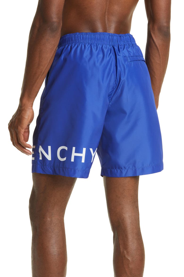 Logo Swim Trunks, Alternate, color, OCEAN BLUE