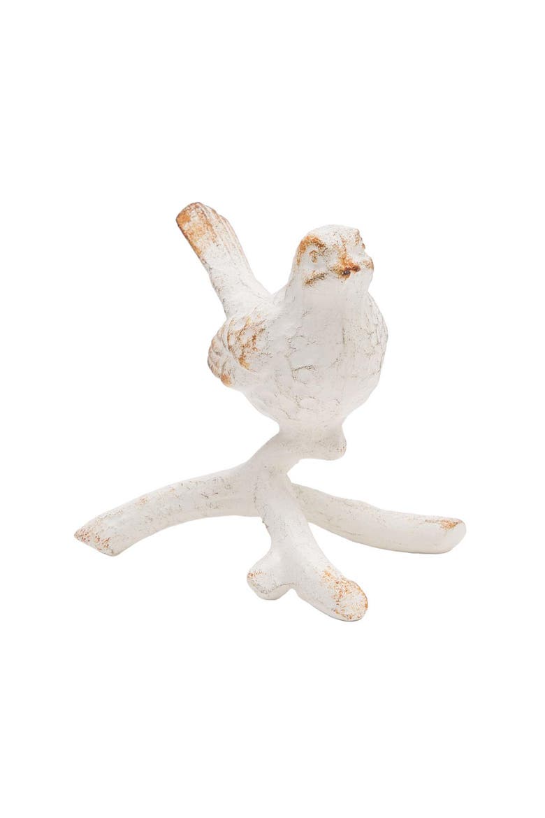 Abeline Decorative White Bird Figurine, Main, color, White