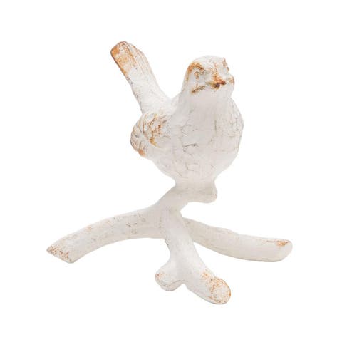 Abeline Decorative White Bird Figurine