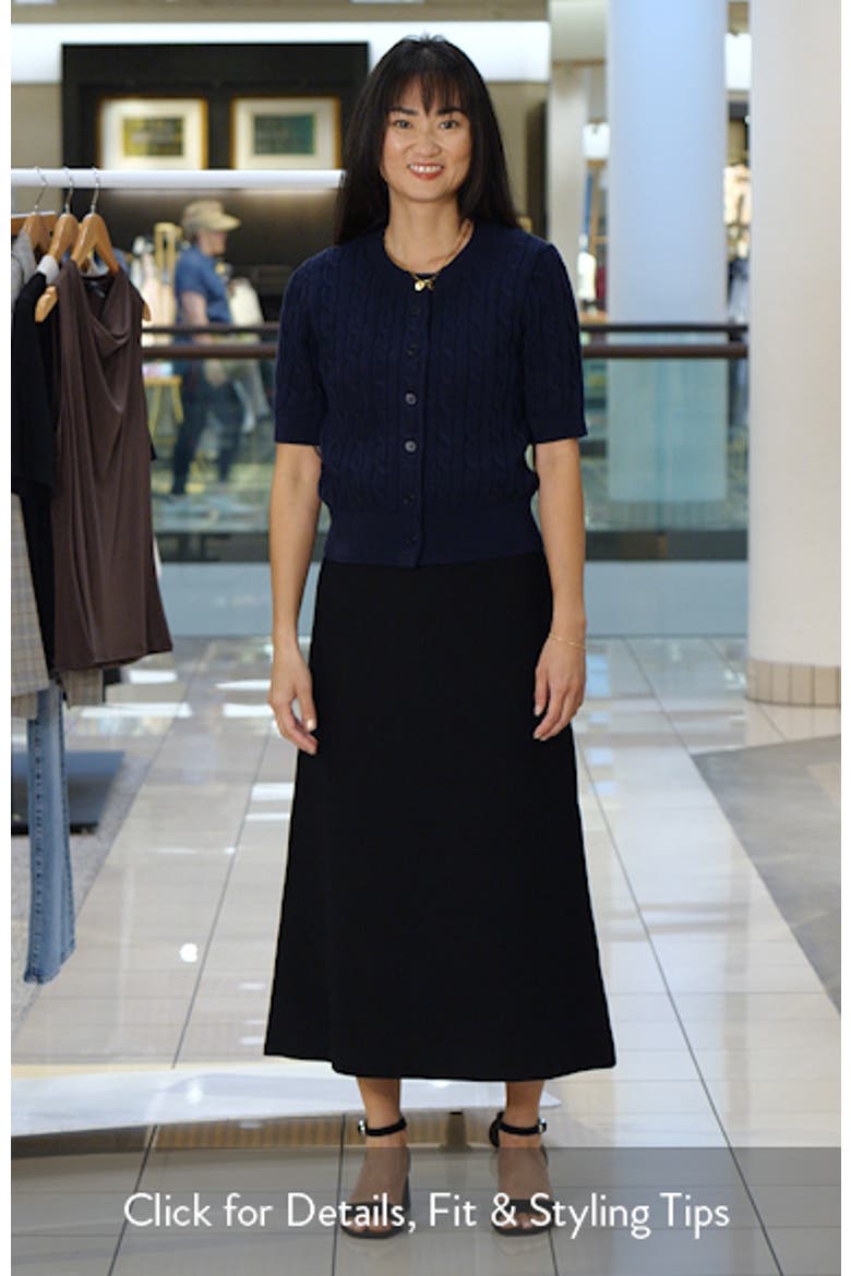 Sweater Knit Midi Skirt video