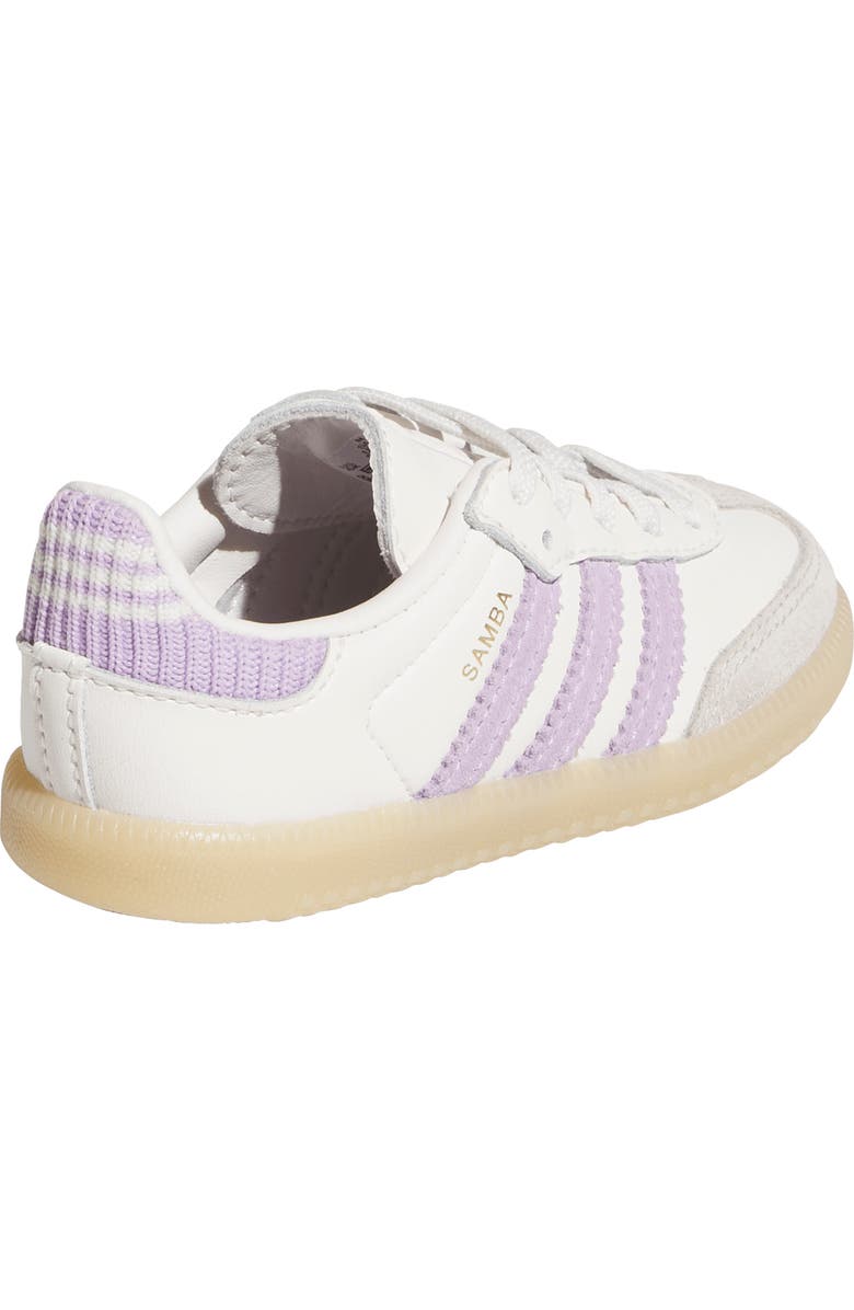 adidas Kids' Samba OG Sneaker, Alternate, color, Cloud White/ Plum/ Gum 3