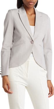 Amanda & Chelsea Pinstripe Cut Away Jacket