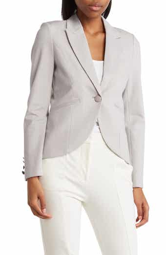 Amanda & Chelsea Pinstripe Cut Away Jacket