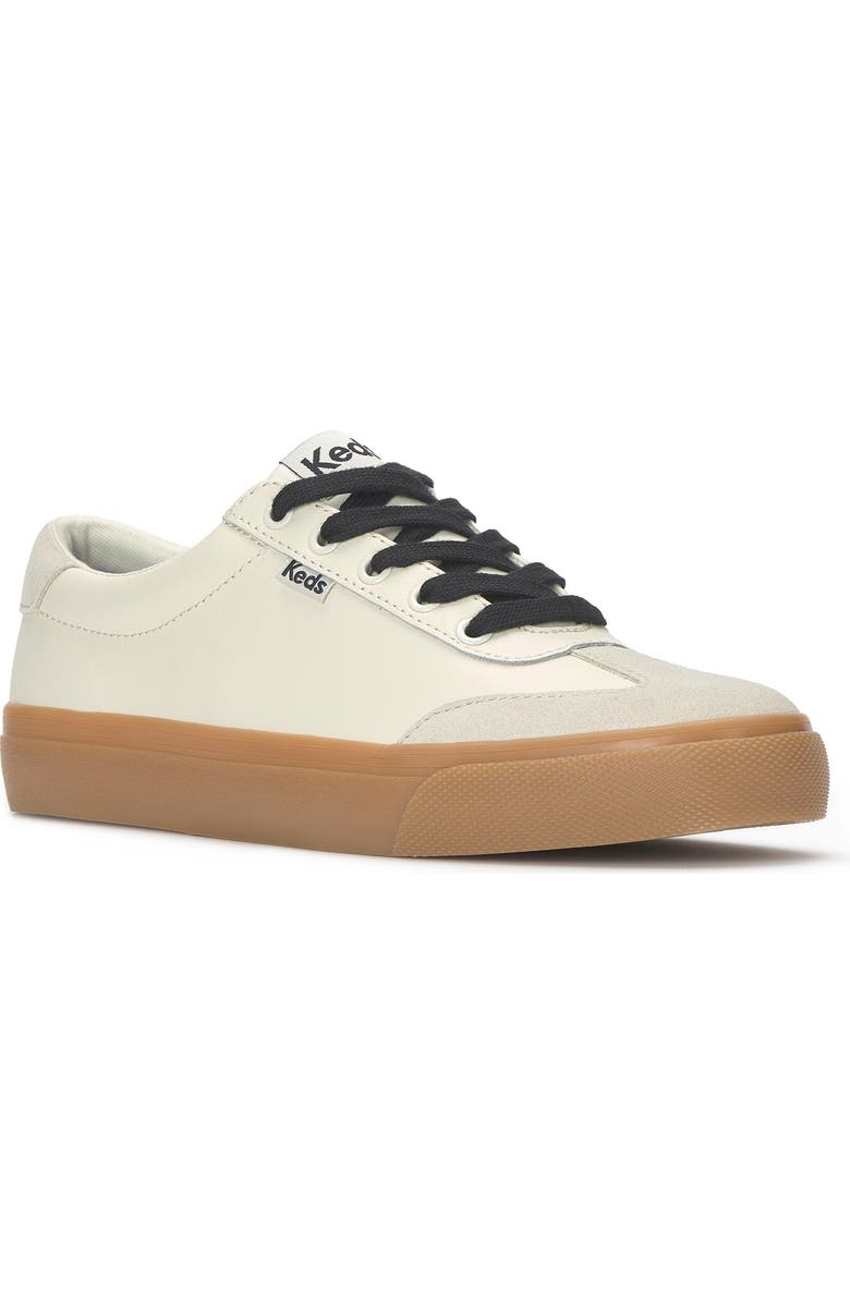 Keds<sup>®</sup> Jump Kick T-Toe Sneaker, Main, color, Egret/ Oatmeal