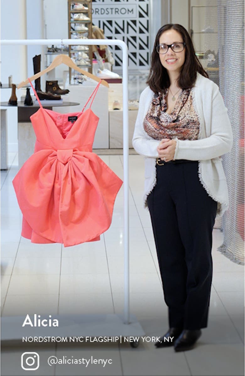 Annabelle Plunge Neck Minidress, sales video thumbnail