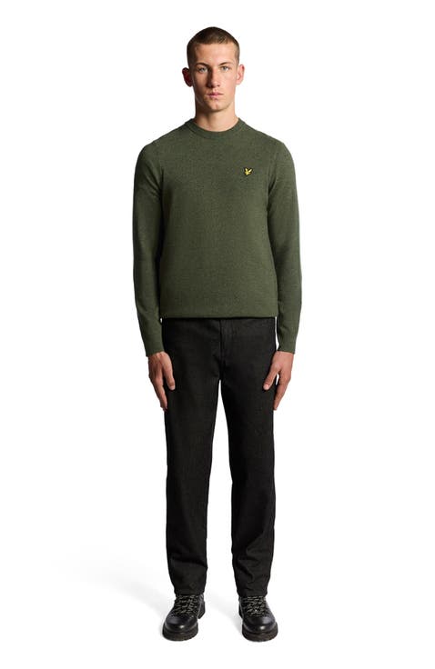 Lambswool Blend Crew Neck Sweater
