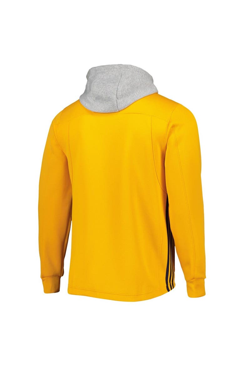 Men's adidas Gold Nashville Predators Skate Lace Primeblue Team Pullover Hoodie, Alternate, color, Gold