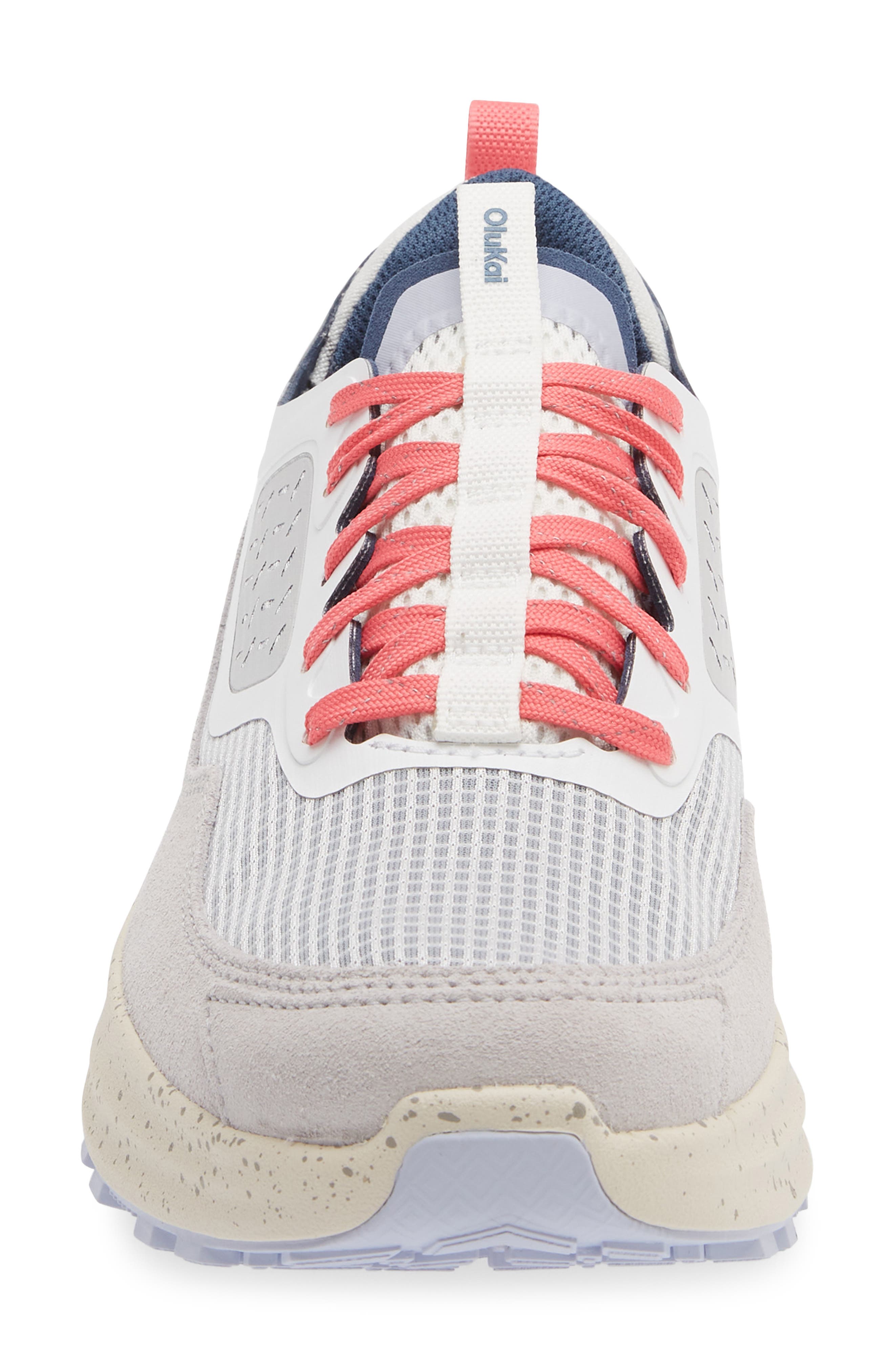Makiki Water Resistant Trail Sneaker, Alternate, color, BRIGHT WHITE/ COASTAL BLUE