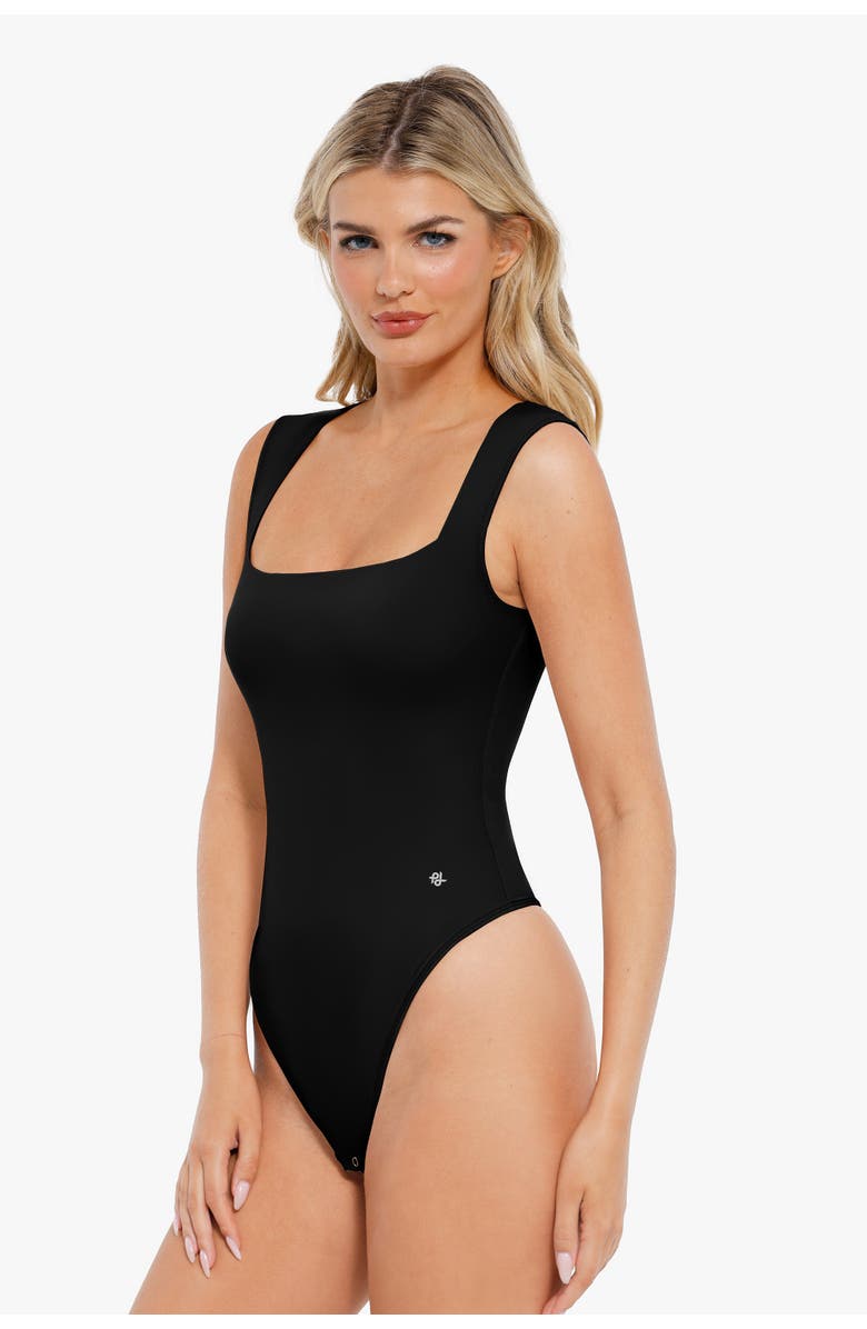Popilush Shapewear Cloudsense Sleeveless Square Neck Bodysuit, Alternate, color, Standard Black