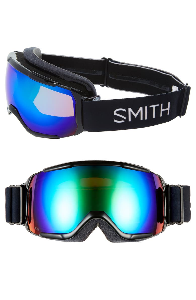 Smith Grom Snow Goggles, Main, color, Black/ Green