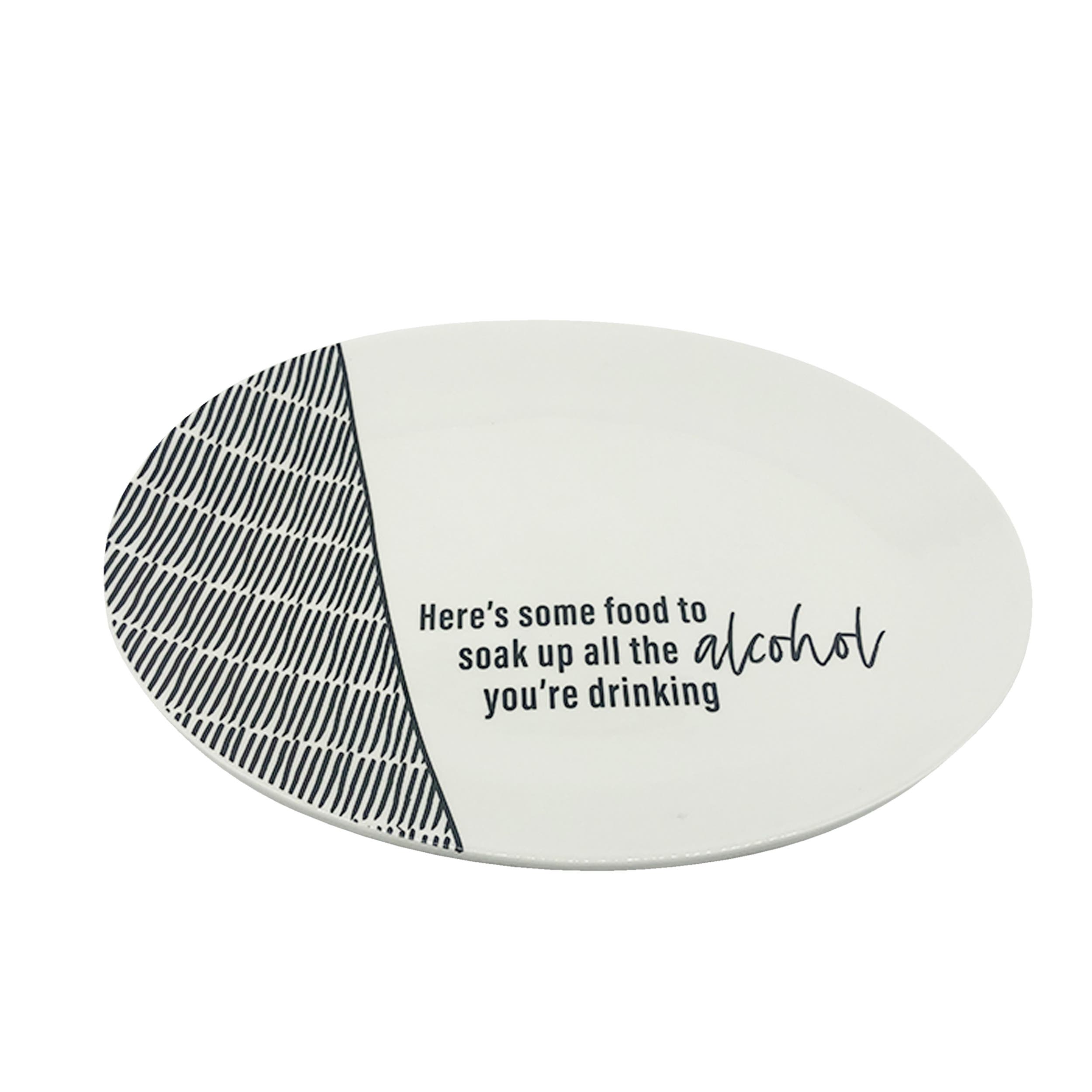 Totalee Gift Soak Up Platter Ceramic White