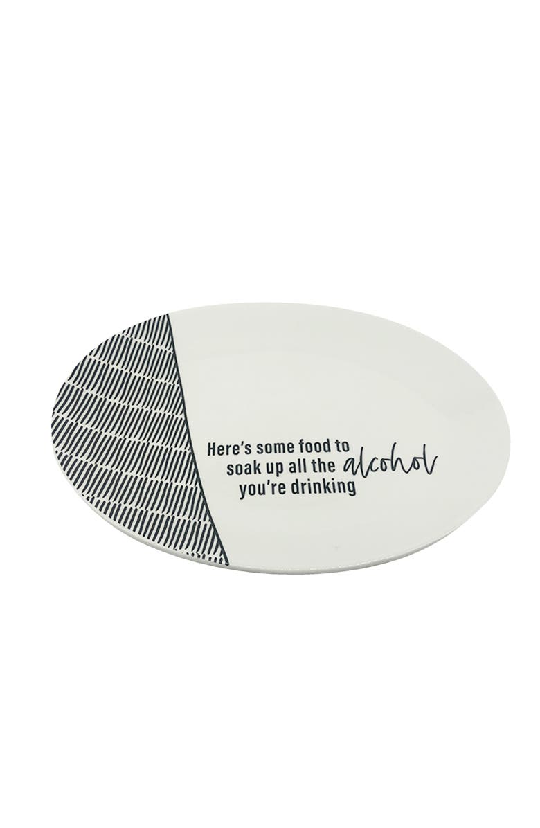 Totalee Gift Soak Up Platter Ceramic White, Main, color, White